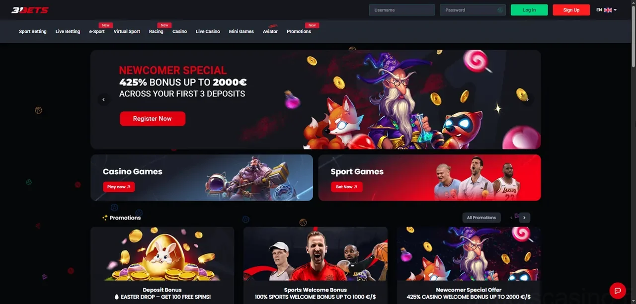 31bets Casino Casino
